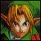 Link posing and glaring