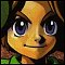 Link holding a Goron mask