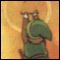 Link wields the Triforce