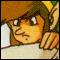 Link studies a map
